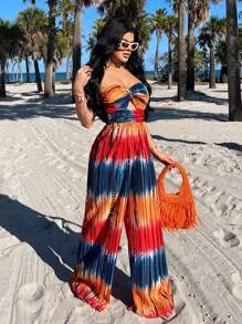 SHEIN SXY Damen minimalistischer Mode Lässig Alltags Jumpsuit - Verschiedenfarbig - Übersicht 6