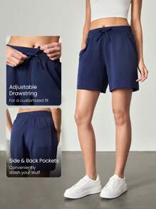GLOWMODE Shorts bermuda ajustables à poches en modal SoftSerene, décontractés pour le quotidien et la détente estivale