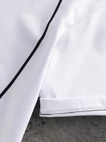 1pc Young Boy Casual V-Neck Camo & Numeric Print Oversized T-Shirt, Daily Wear