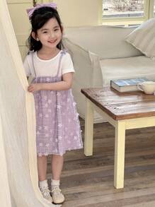 DAZY Mädchen (Kleinkind) Lässig Kleid für den Herbst