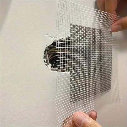 1/5pcs Drywall Repair Aluminum Wall Repair Patch, Fiber Mesh Over Galvanized Plate, Dry Wall Hole Repair Patch Metal Patch With Extended Self-Adhesive Mesh