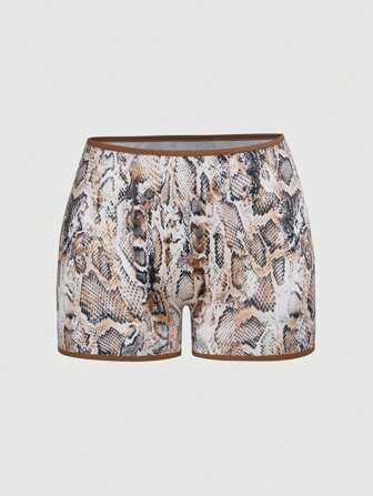 Grunge Punk 1 Stück Dunkel Punk Snake Skin Muster Unterhose
