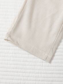 3pcs/Set Young Girl Casual Comfortable Pants, Spring/Autumn, Bow Elastic Waist, Solid Color Corduroy Material, Multi-Color Set, Straight Leg Sweatpants, School, Campus, College Chic Outfits For Autumn/Winter