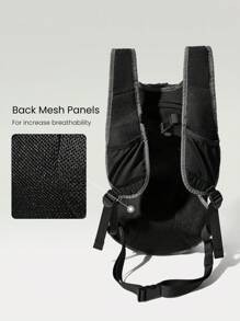 GLOWMODE Go On A Hiking & Outdoor Water-Resistant Lightweight Mesh Back Reflective Elastic Cord Expandable Backpack