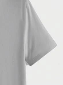 Manfinity BRENVOR 3pcs Pack Men's Casual Versatile Solid Color Short Sleeve T-Shirt - White - View 6