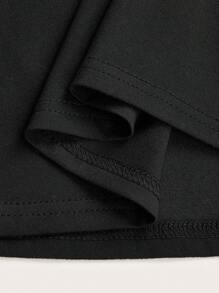 SHEIN EZwear 神圣的太阳和月亮女士工字背心 - 太阳符号天体设计时尚女士圆领无袖背心 - 黑色 - 查看 3