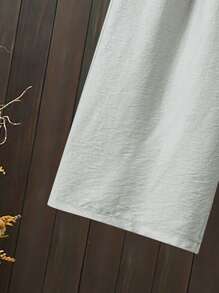 Lacomfia Plus Size Solid Color Patchwork Casual Commuter Simple Style Pants Fall Cloth For Women