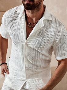 Manfinity RSRT Herren Hemd Einfarbig & Shorts mit Kordelzug an der Taille