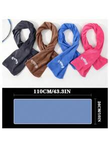 1pc Multi-Functional Quick-Dry Sweat Towel, Fitness Equipment Absorbent Pad, Suitable For Tennis, Football, Basketball, Hiking, Swimming Home Bathroom Decor Summer Beach Essentials - Grey - View 6