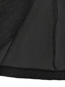 Hanevo 女式宽翻领腰带长款大衣，浅灰色