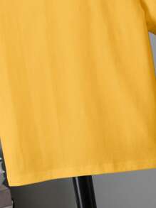 Toddler Boys "Birthday Boy Time To Level Up" Print Casual Round Neck Short Sleeve T-Shirt - Yellow - View 3