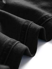 Manfinity Homme 男士修身破洞口袋休闲牛仔裤，Emo 风格