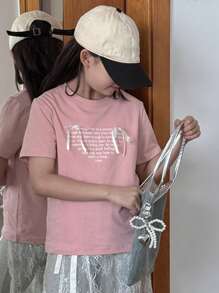 DAZY Tween Girl T-Shirt, Fall , Back To School Clothes - Pink - View 3