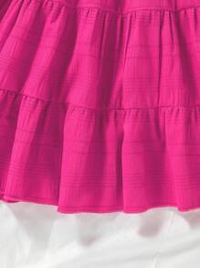 Vestido rosa fuchsia de tirantes finos y ajustado para niña, vestido de fiesta y eventos de diseño de alta gama con hombros descubiertos, bajo sirena y espalda descubierta, de moda elegante para primavera/otoño, conjunto a juego madre-hija de lujo y sofisticado