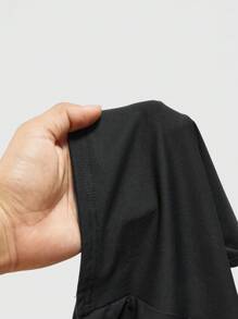 ROMWE Women's Sexy Gothic Lace Hollow Cross Embroidered Rhinestone Decor Camisole - Black - View 5