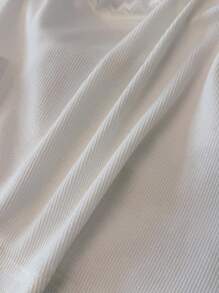 SHEIN EZwear 女士蕾丝花边细肩带文胸吊带背心，日常休闲穿着 - 白色 - 查看 5