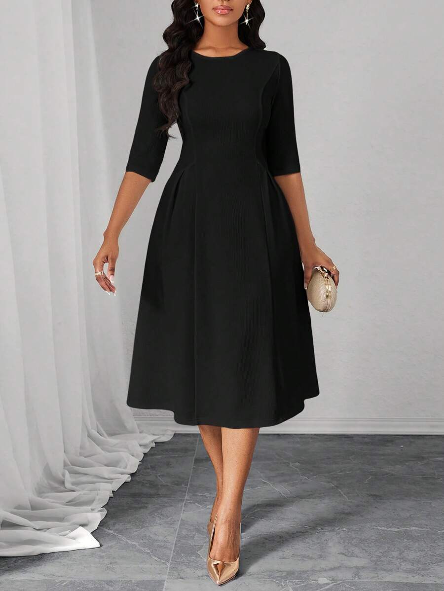 SHEIN Lady 春夏秋冬优雅办公室聚会新年女士连衣裙