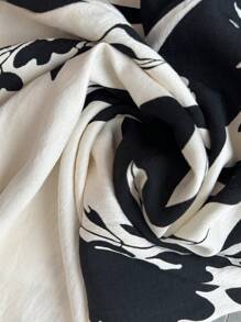 Rafferiza 女士蝙蝠袖衬衫领系腰花卉印花连衣裙 - 彩色 - 查看 7