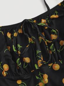 SHEIN MOD Váy không tay thường ngày cỡ lớn, đơn giản và thời trang để mặc hàng ngày, váy đi biển, trang phục ngày lễ Boho, váy corset - màu đen - Xem 3