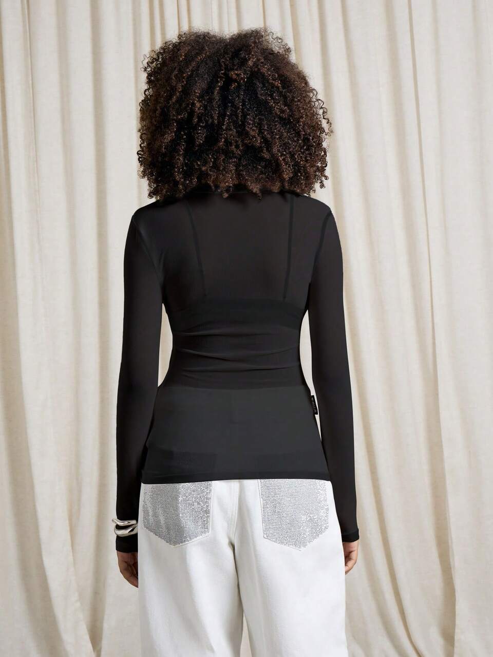 AiiRZ Long Sleeve Mesh Workout Top With Thumb Holes
