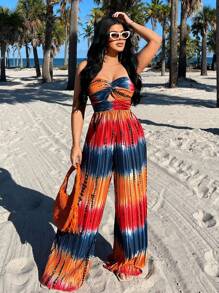 SHEIN SXY Damen minimalistischer Mode Lässig Alltags Jumpsuit - Verschiedenfarbig - Übersicht 4