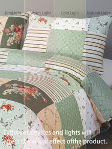 Bộ ga trải giường họa tiết hoa mềm mại - Bộ chăn ga gối 2/3 món tốt nhất - Bao gồm 1 ga trải giường và 1/2 vỏ gối - Giá cả phải chăng, chất lượng cao, phù hợp với giường đơn, giường đôi, giường cỡ lớn, giường ký túc xá. - màu xanh lá - Xem 8