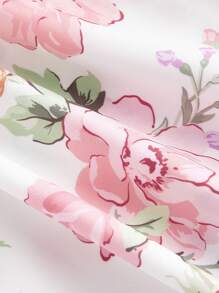 SHEIN MOD Váy ống in hoa lãng mạn cho nữ, đêm hẹn hò - Nhiều màu - Xem 4