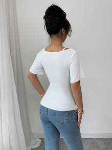 Chiquease 二合一花卉拼布吊带背心上衣荷叶边设计修身针织衬衫，女式，春夏