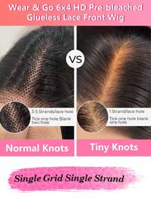 TrueHD 9 AM Hair Store 真人发免胶假发 高清蕾丝直发真人发假发 漂白发结 6*4 180% 8-14英寸波波头 16-30英寸长发蕾丝闭合假发 预先拔毛 自然色编织免胶真人假发 万圣节化妆配件 女性振动器 免费赠品 - SNatural - 查看 12