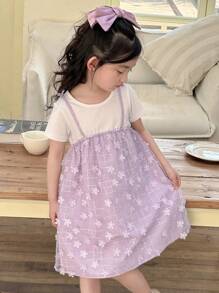 DAZY Mädchen (Kleinkind) Lässig Kleid für den Herbst