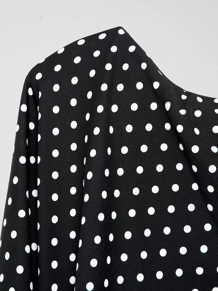 Vestido casual sin mangas con bolsillos y estampado de lunares para mujer tallas grandes, atuendo de primavera para mujer, vestido elegante blanco para fiesta de novia
