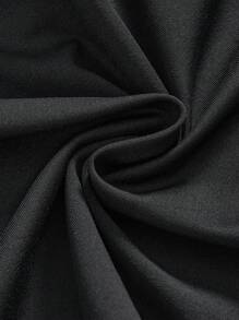 ROMWE Women's Sexy Gothic Lace Hollow Cross Embroidered Rhinestone Decor Camisole - Black - View 4