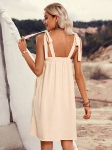 LanaWest Women's Summer Casual Western Bohemian Handmade Crochet Patchwork Sleeveless Midi Dress (Floral Decor Asymmetrical Hem)