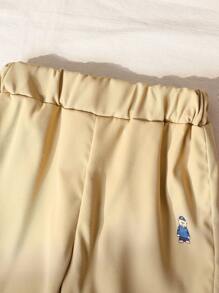 2 pezzi/set camicia polo a maniche corte stampata + pantaloncini kaki stampati per ragazzi, set versatile e confortevole adatto per uso quotidiano, all'aperto, viaggi, scuola, primavera/estate - Blu Navy - Visualizzare 8