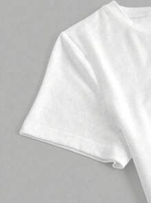 INAWLY Women's Casual Minimalist Dachshund Dog Print Round Neck T-Shirt
