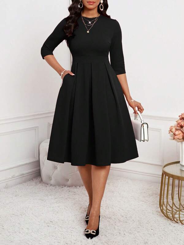 SHEIN Lady Spring, Summer, Autumn And Winter Elegant Office Party New Year Ladies Dresses