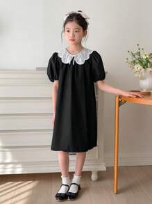 DAZY Tween Girl Dress, Fall Clothes,Back To School Clothes - Black - View 4