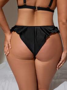 Swim SXY 大码女式荷叶边休闲度假泳裤