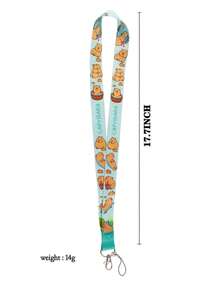 1pc Cute Guinea Pig Lanyard Card Holder, Keychain Accessory With Hard Shell For Campus Card And Id Card - Multicolor - View 3