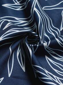 男士衬衫，新款春夏休闲短袖花衬衫，轻便度假沙滩衬衫，花卉印花衬衫，家庭套装，父子套装 - 彩色 - 查看 4