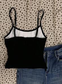 SHEIN EZwear 大码女式性感吊带背心修身背心，适合夏季