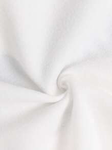 Tween 男童字母印花纽扣前卫衣和运动裤套装，休闲宽松，适合日常穿着，秋冬季 - 白色 - 查看 6