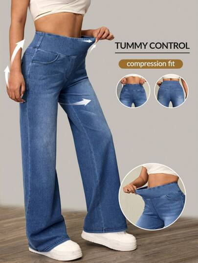 Flexra Damenjeans im lässigen Stil, minimalistisch und modisch für den täglichen Gebrauch
