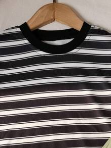 2pcs Young Boys' Black & White Striped Vest + Light Green Pants + Matching Crossbody Bag Set, Versatile, Comfortable, Suitable For Daily Wear, Outdoor Activities, Travel, School, Spring/Summer