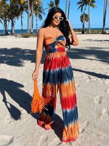 SHEIN SXY Damen minimalistischer Mode Lässig Alltags Jumpsuit - Verschiedenfarbig - Übersicht 5