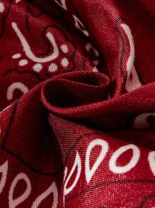 SHEIN VCAY 1pc Women Cute Sequin, Tassel, Western Cowgirl, Print Triangle Scarf, Suitable For Vacation, Concert/Festival, Picnic, Beach