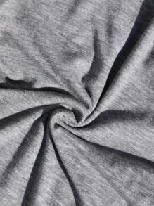 SHEIN LUNE 大码女式透明蕾丝拼接色块优雅修身无袖上衣