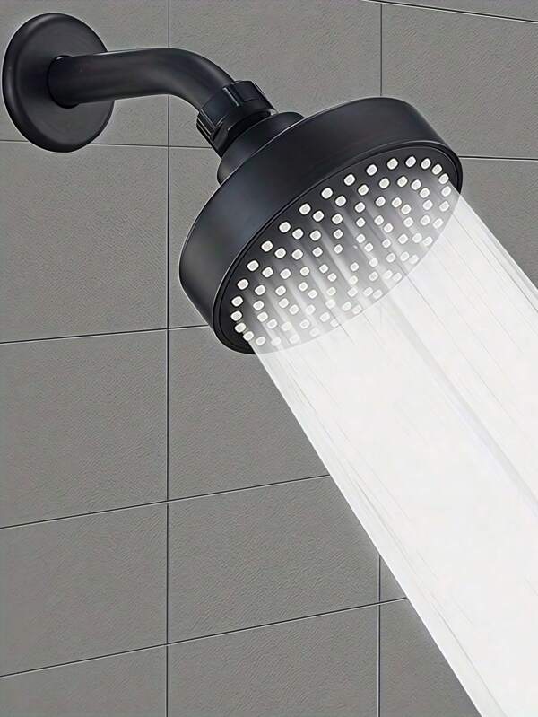 1 pièce Tête de douche fixe pour la maison, tête de douche de style pluie ronde, tête de douche de pluie haute pression pour salle de bain, accessoire de douche, décoration de salle de bain domestique, accessoires de salle de bain estivaux