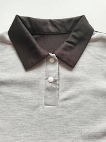 SHEIN Boys Short Sleeve Polo Shirt, Simple And Fashionable, Suitable For Summer - Multicolor - View 3