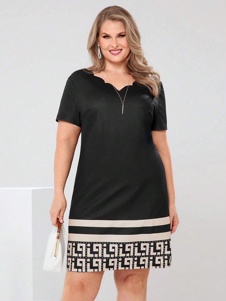 Plus Size Casual Minimalist & Fashion Dress For Daily Wear Spring Outfits For Women Bridal Shower Dress White Elegant